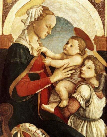 Madonna and Child with an Angel, Sandro Botticelli